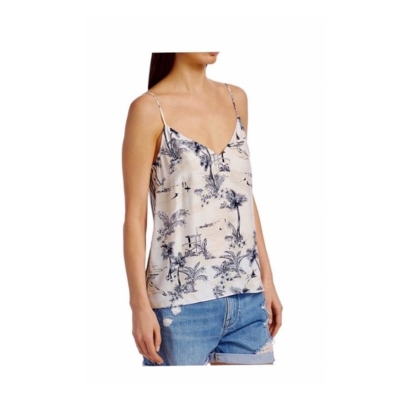 FRAME Palm Tree Silk Cami. - Picture 2 of 11